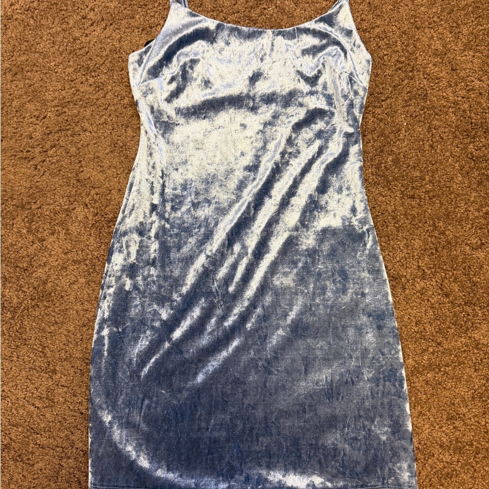 Forever 21 Shimmering Blue Mini Dress